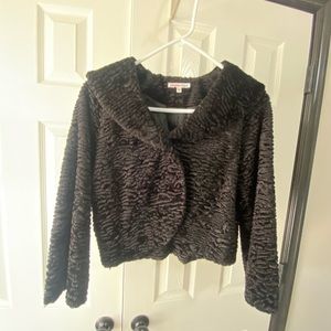 Geogiou Studio cropped teddy jacket